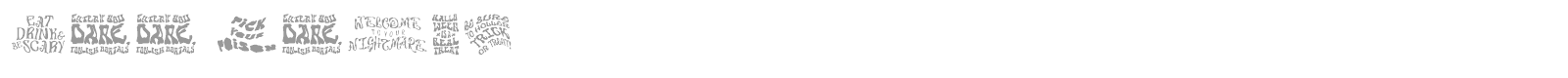 Boo Words font preview